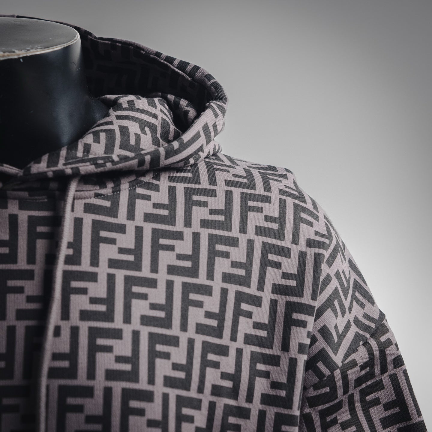 Fend 25fw printed hoodie