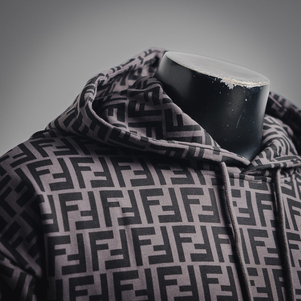Fend 25fw printed hoodie