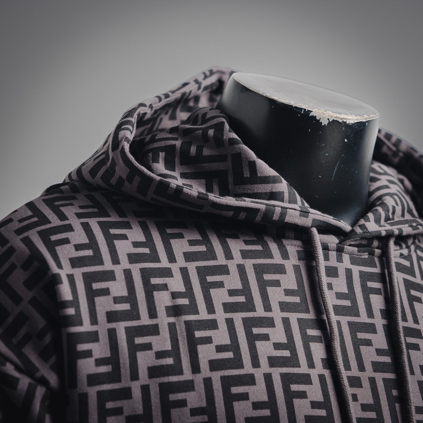 Fend 25fw printed hoodie