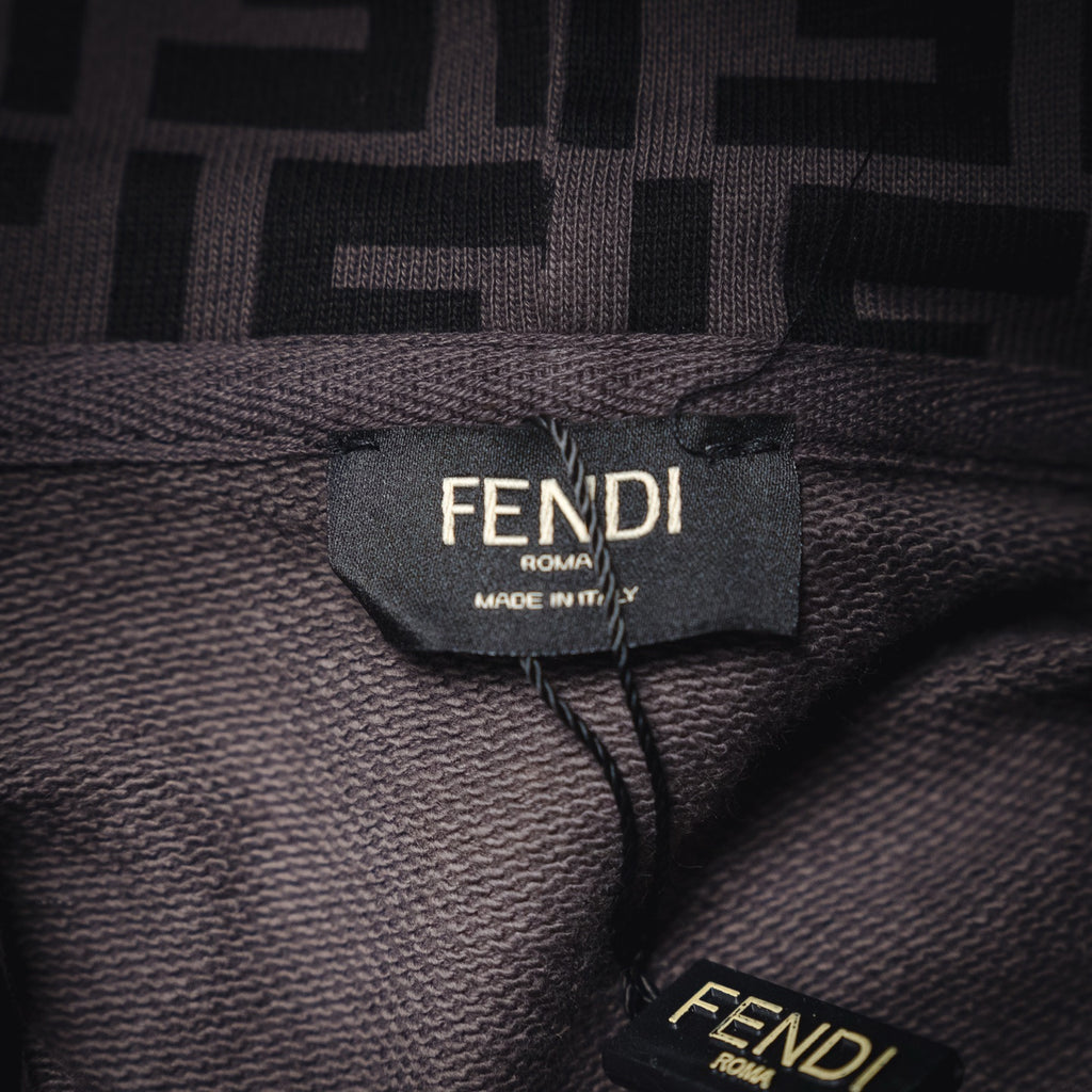 Fend 25fw printed hoodie