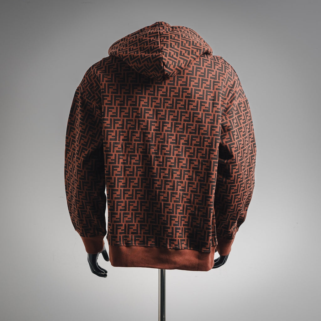 Fend 25fw printed hoodie