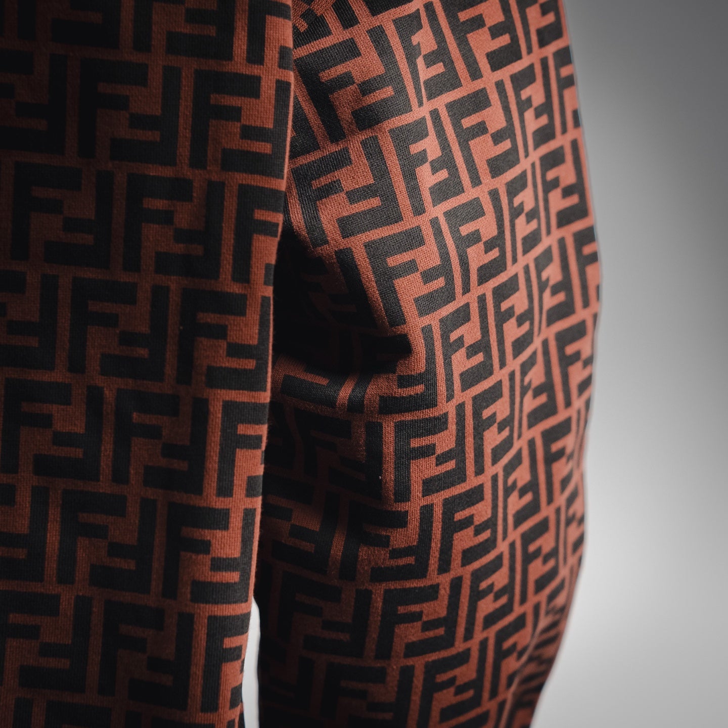 Fend 25fw printed hoodie