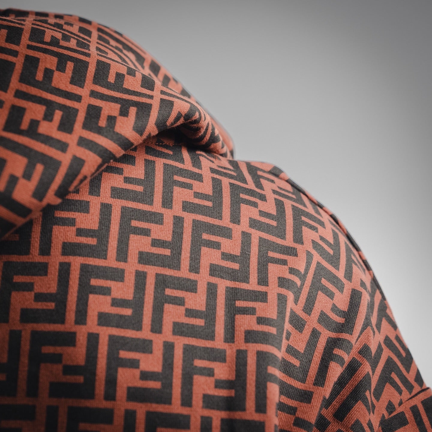 Fend 25fw printed hoodie