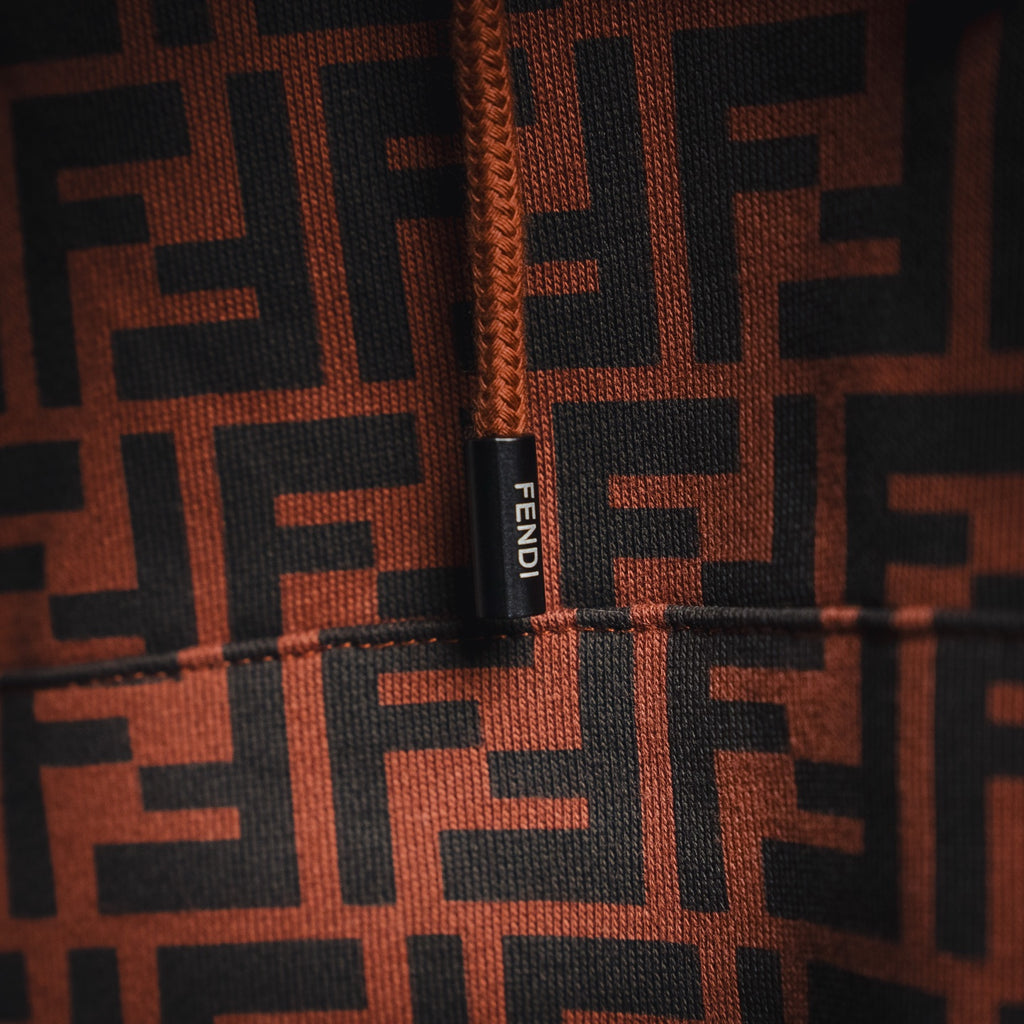 Fend 25fw printed hoodie