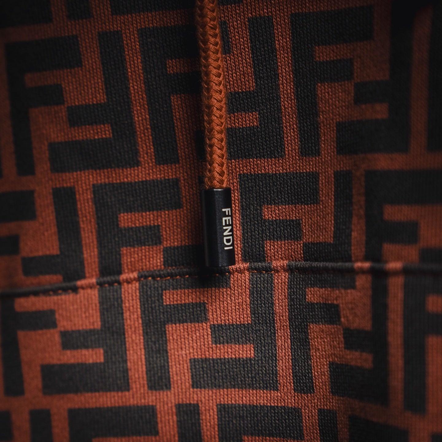 Fend 25fw printed hoodie