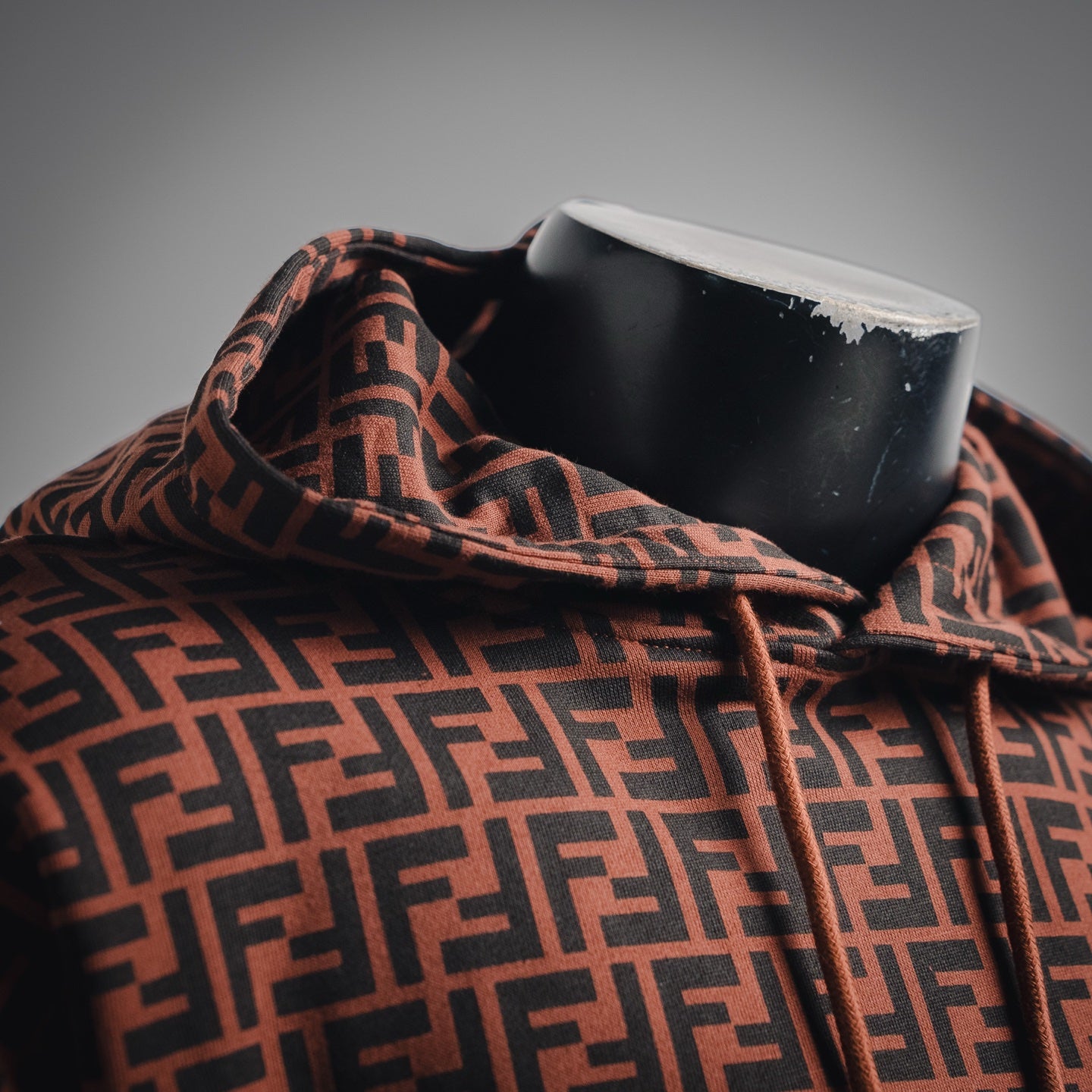 Fend 25fw printed hoodie