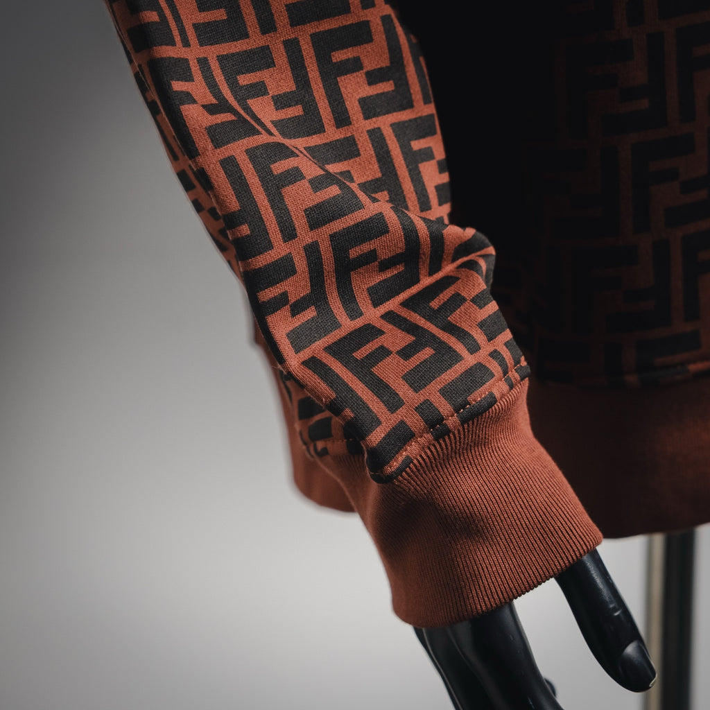 Fend 25fw printed hoodie