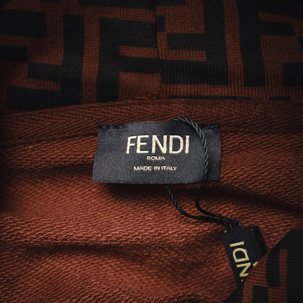 Fend 25fw printed hoodie