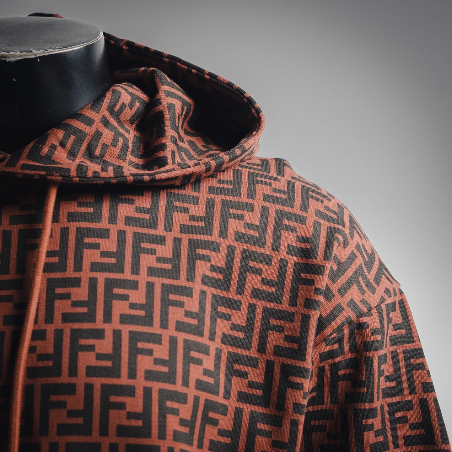 Fend 25fw printed hoodie