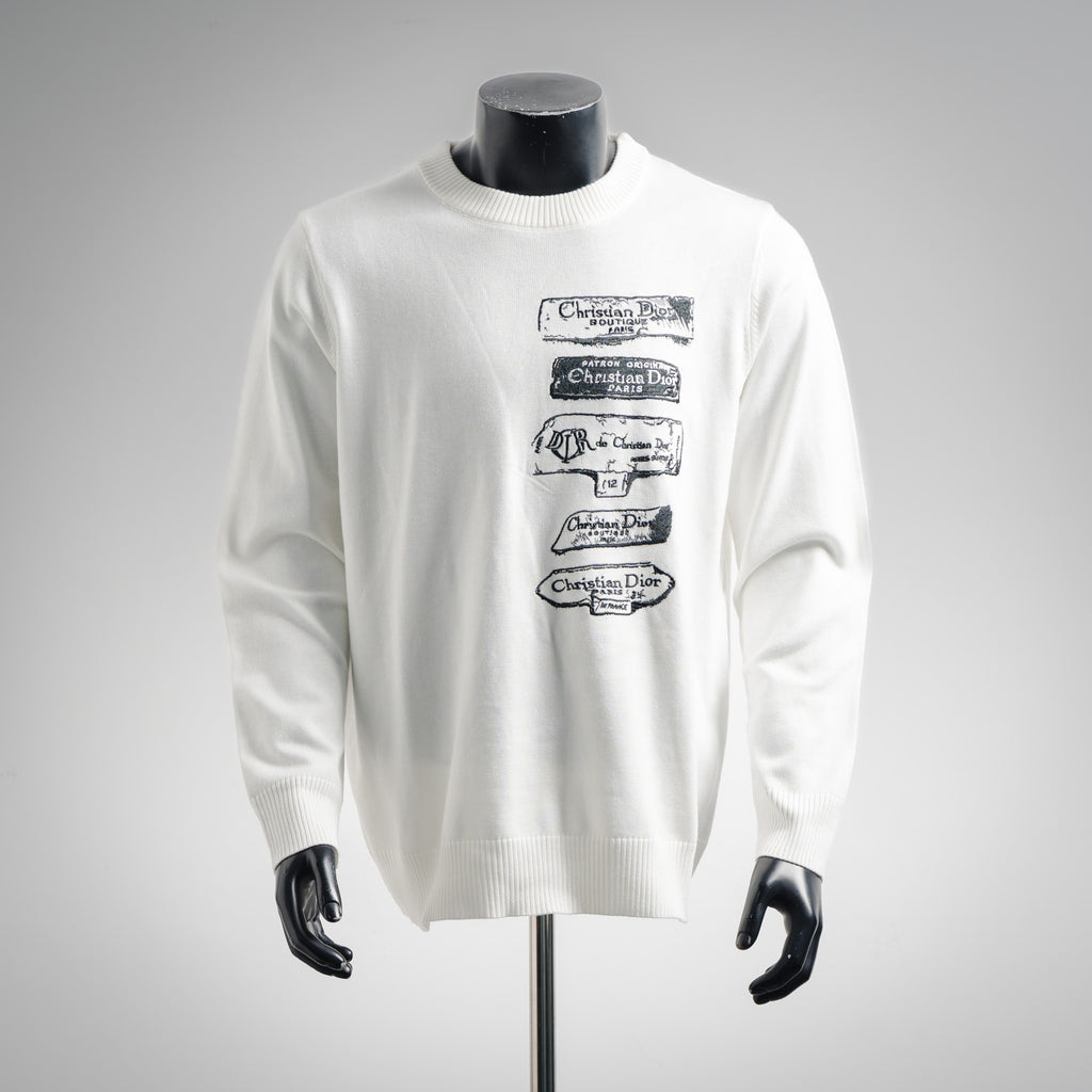 CD 25fw embroidered sweater