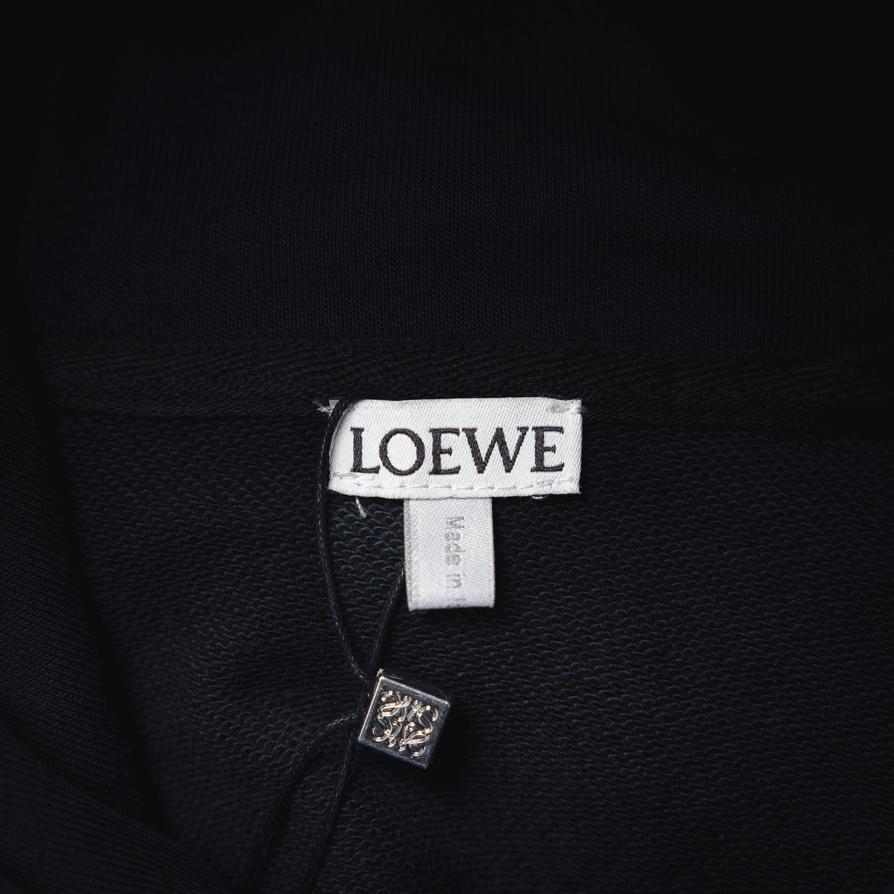 Loe 25fw printed hoodie