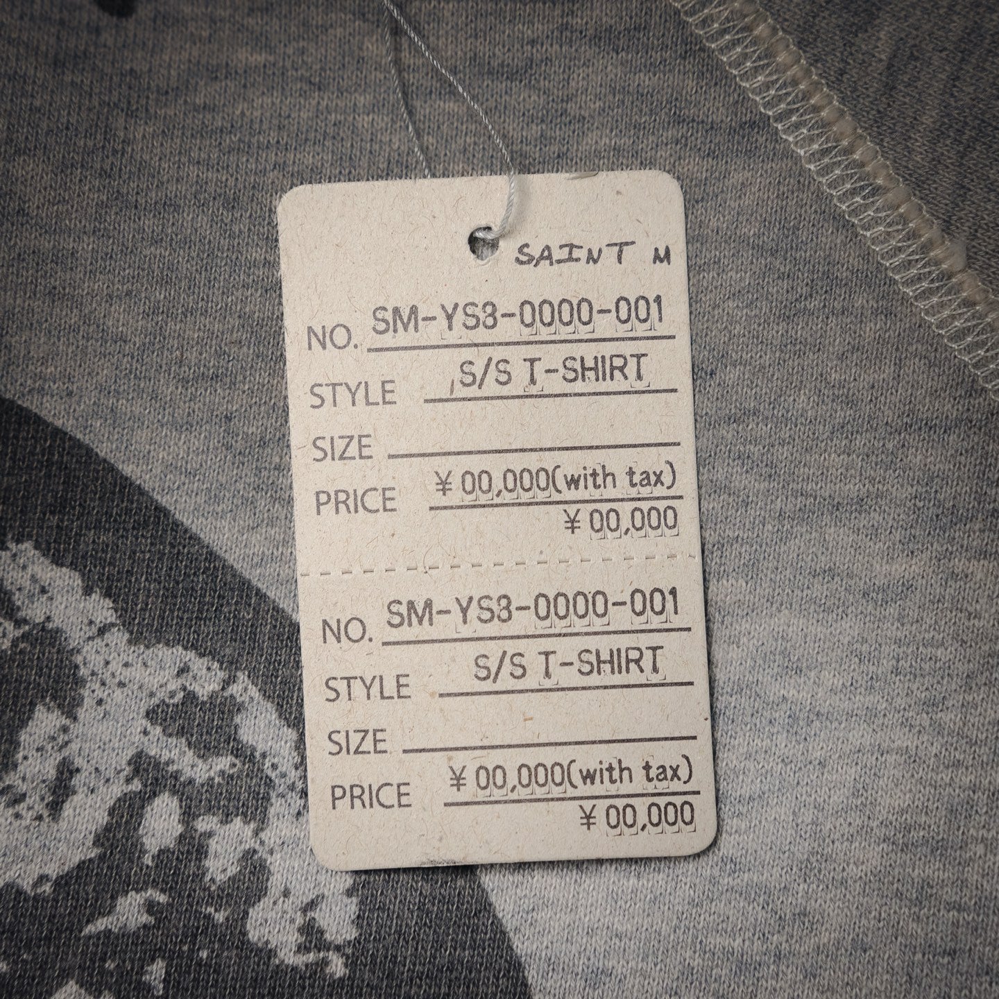 Saint 25fw printed shirt