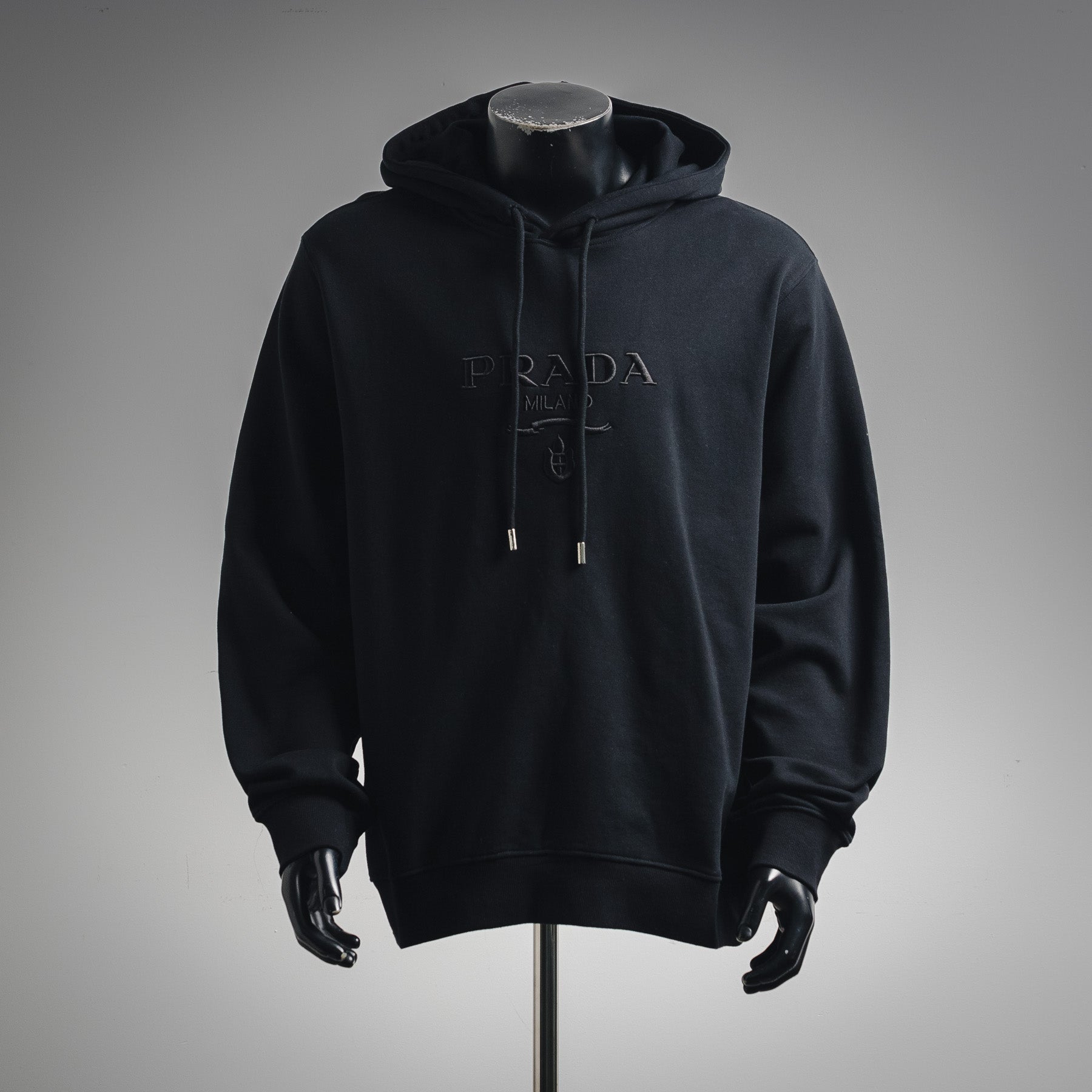 Pra 25fw embroidered hoodie