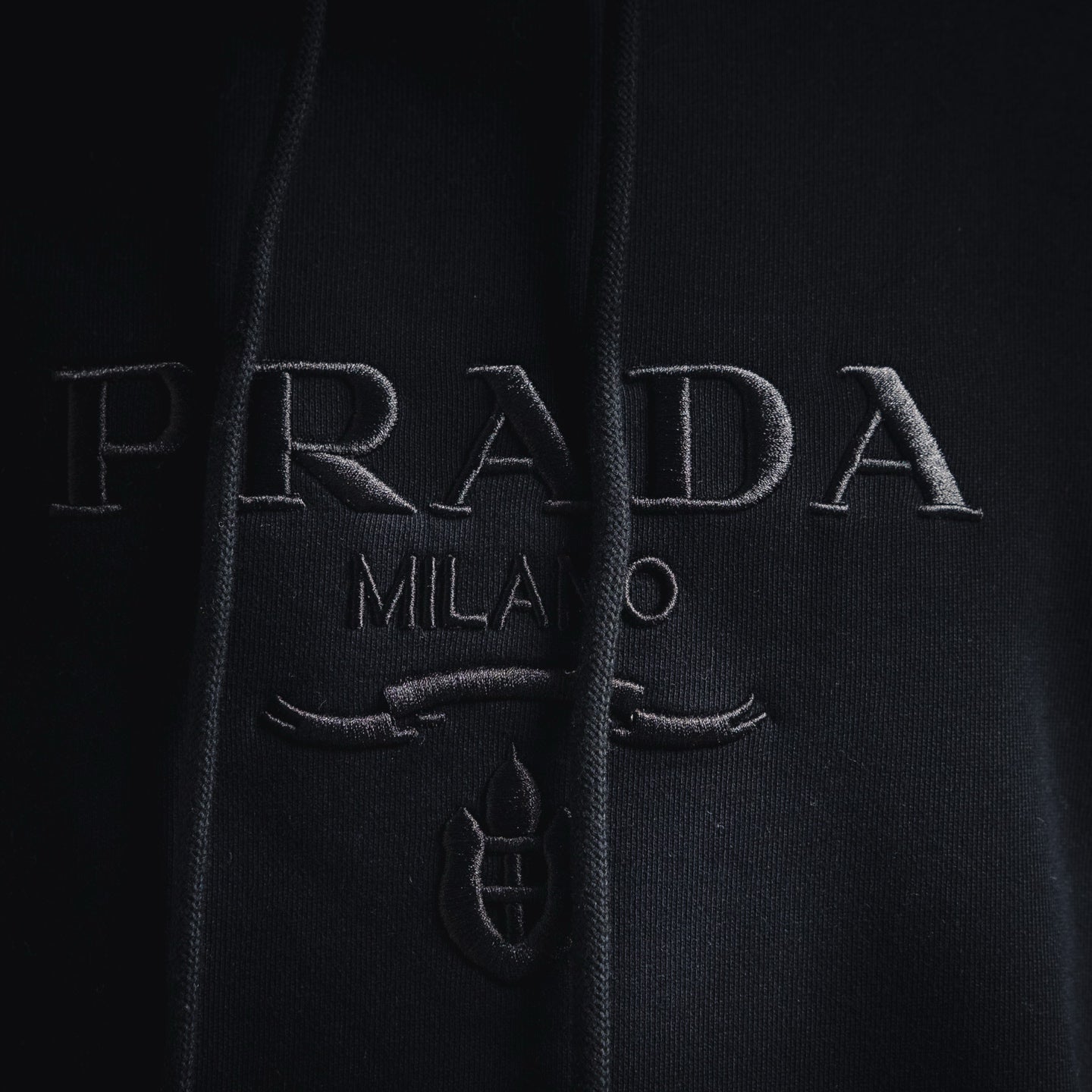 Pra 25fw embroidered hoodie
