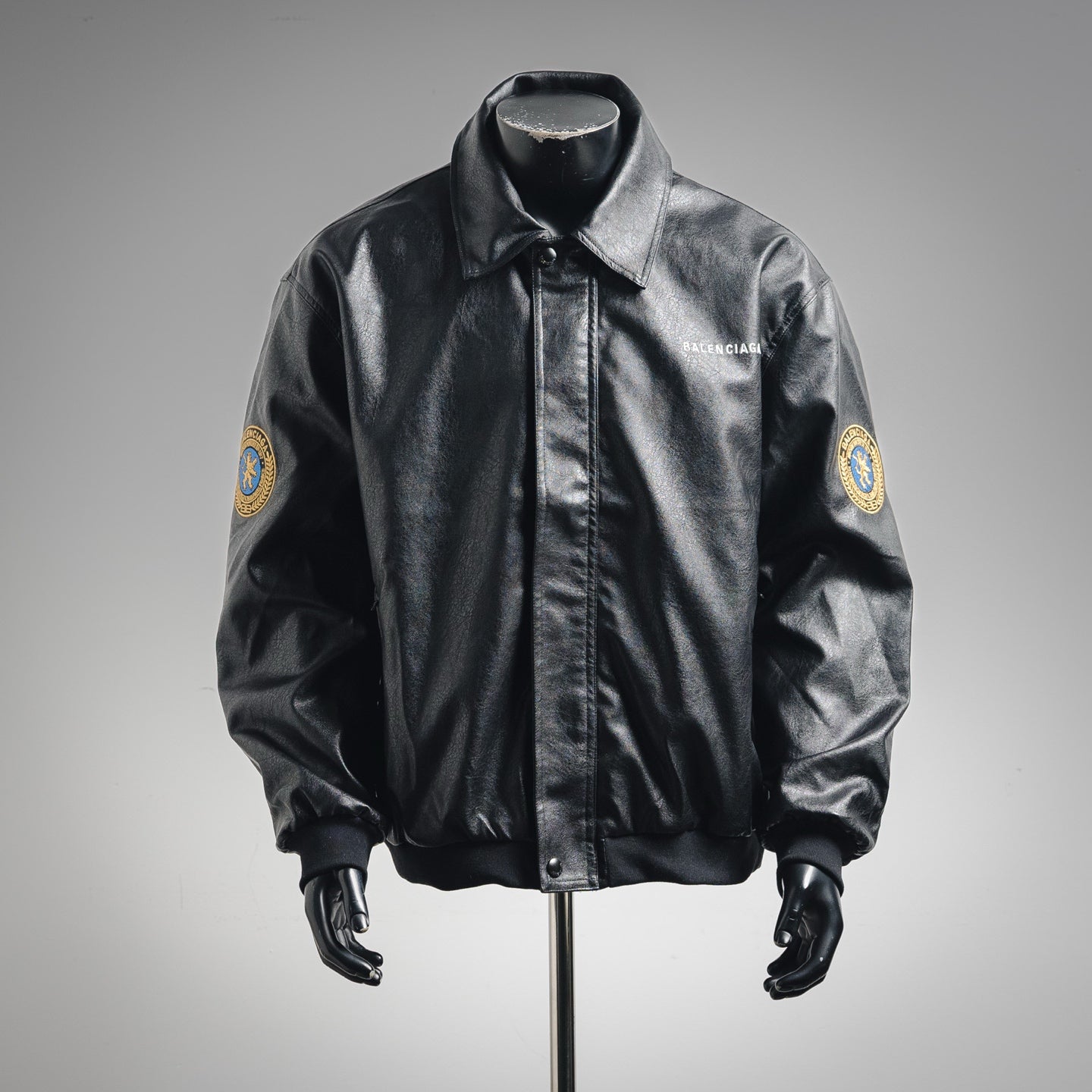 Balen 25fw leather jacket