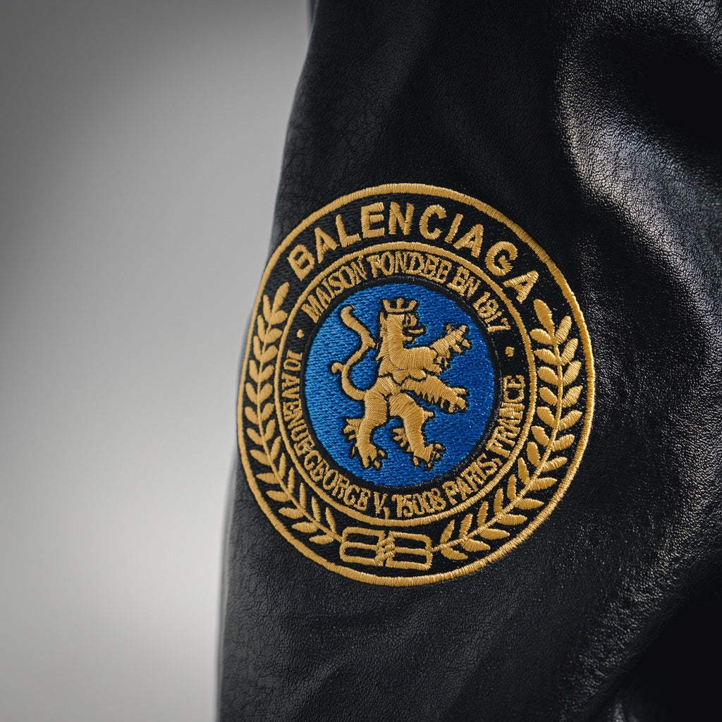 Balen 25fw leather jacket