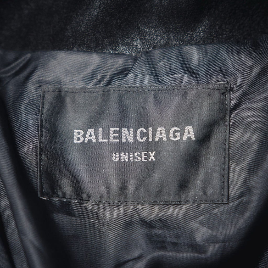 Balen 25fw leather jacket