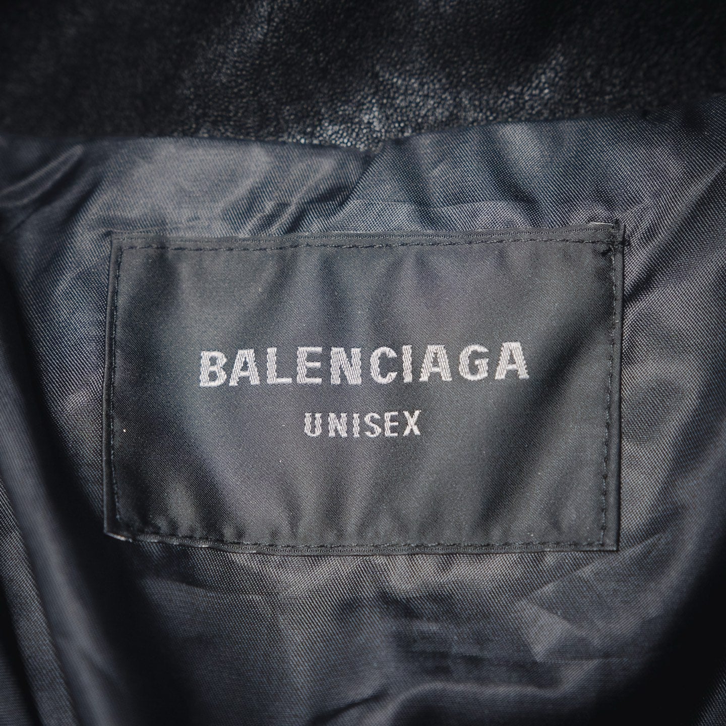 Balen 25fw leather jacket