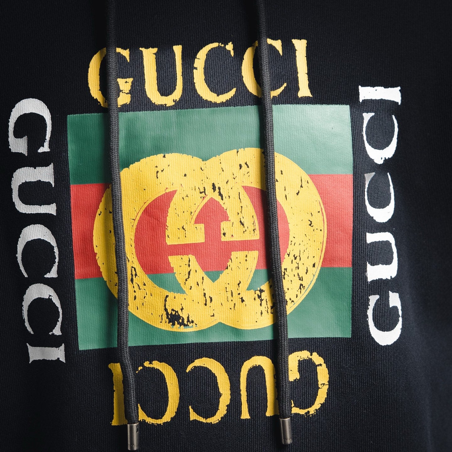 Guc 25fw printed hoodie