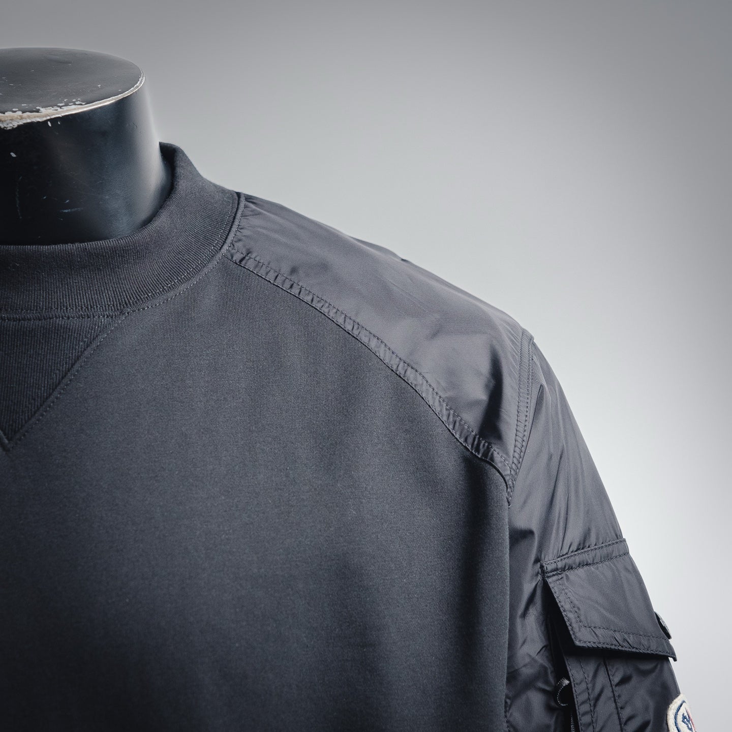 Mon 25fw splicing shirt