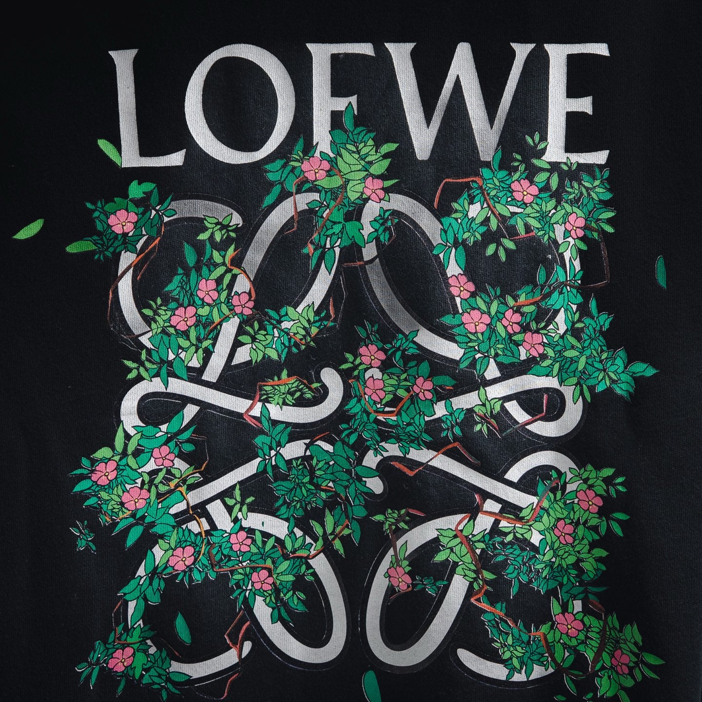 Loe 25fw printed hoodie