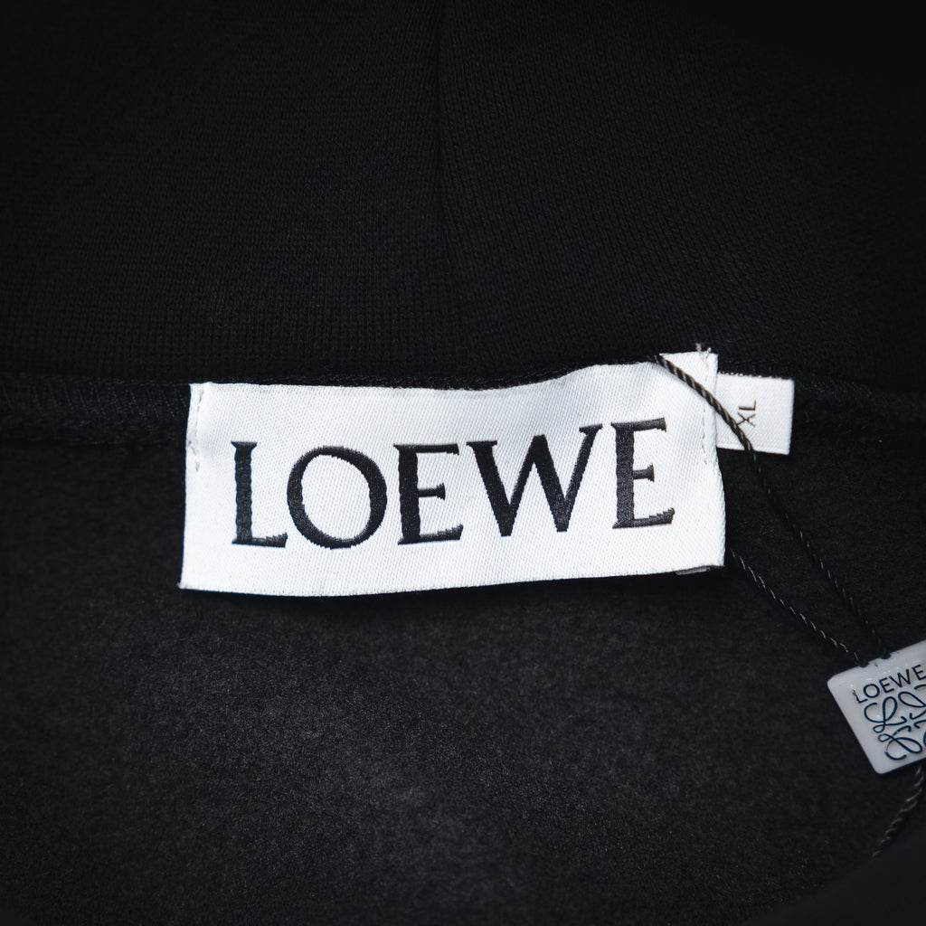 Loe 25fw printed hoodie