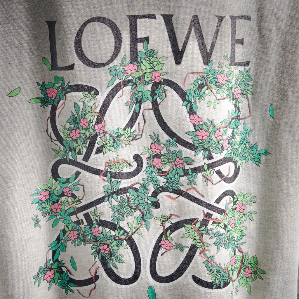 Loe 25fw printed hoodie