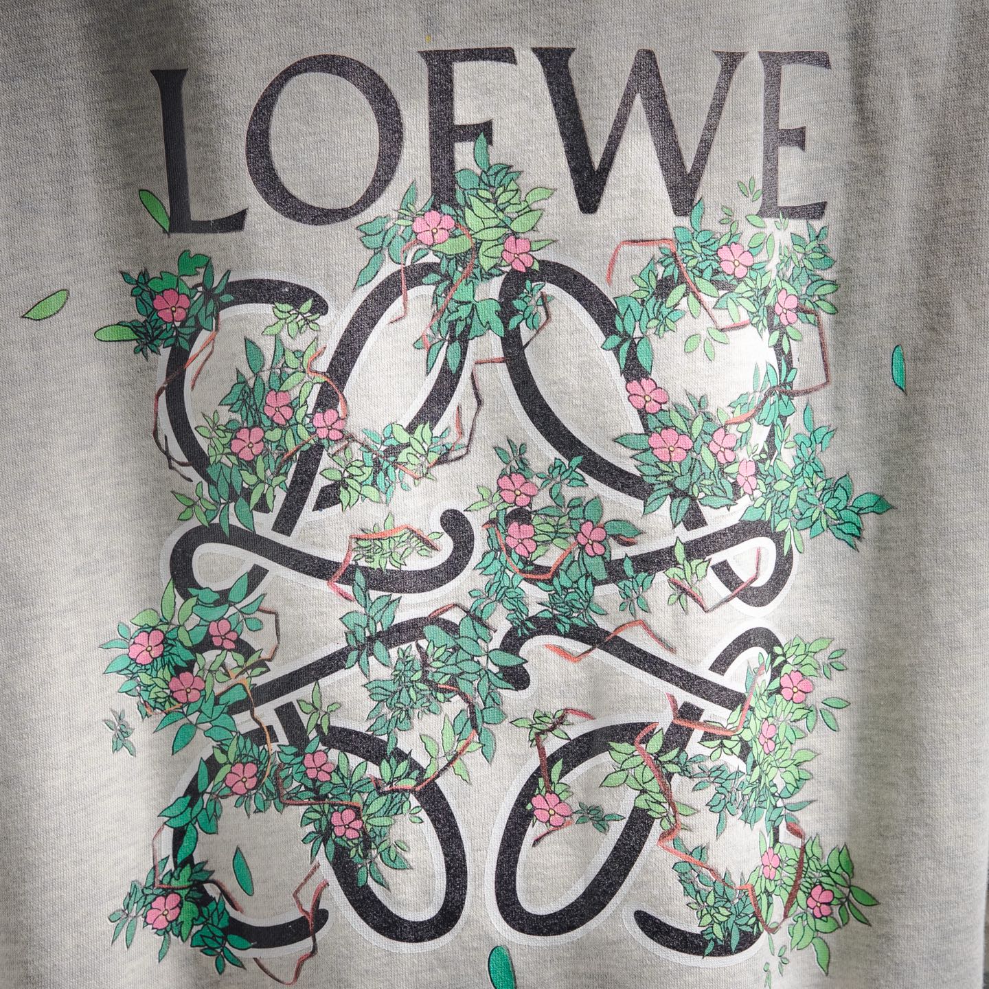 Loe 25fw printed hoodie