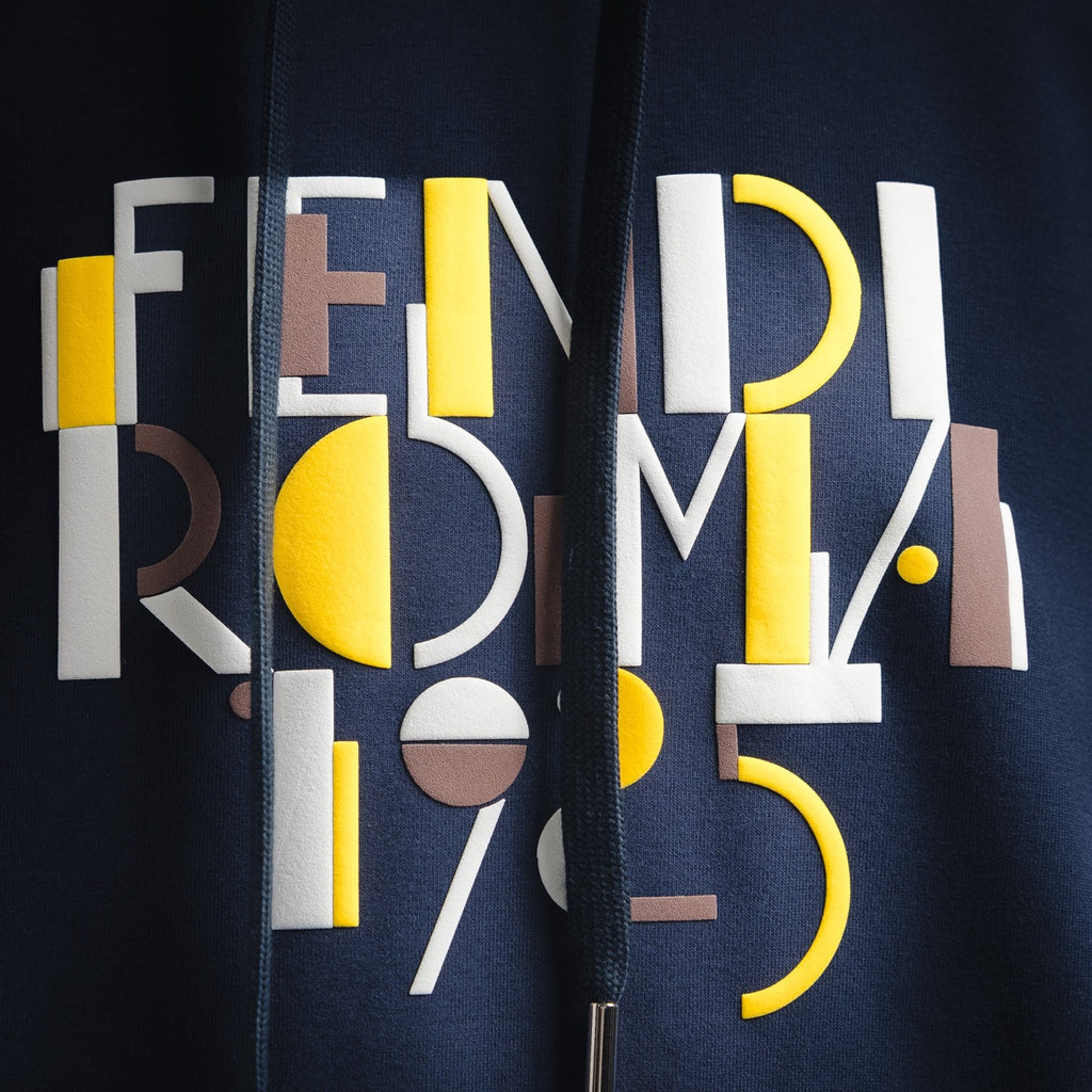 Fend 25fw printed hoodie