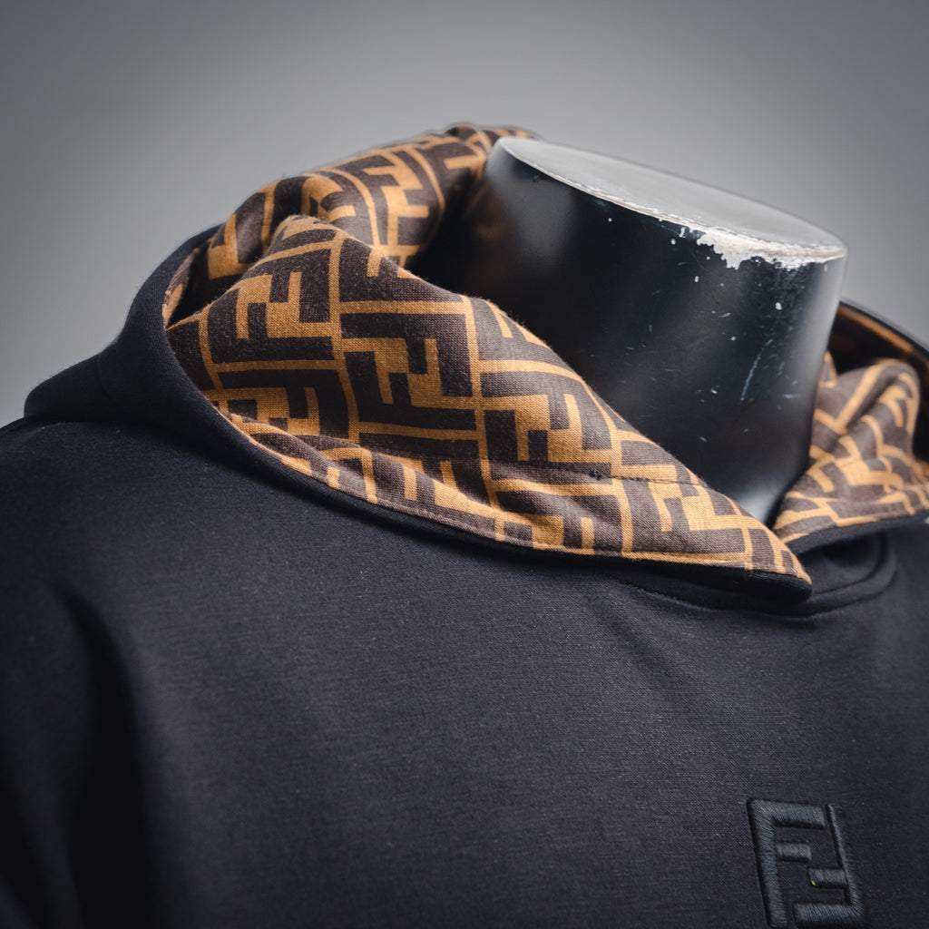 Fend 25fw embroidered hoodie