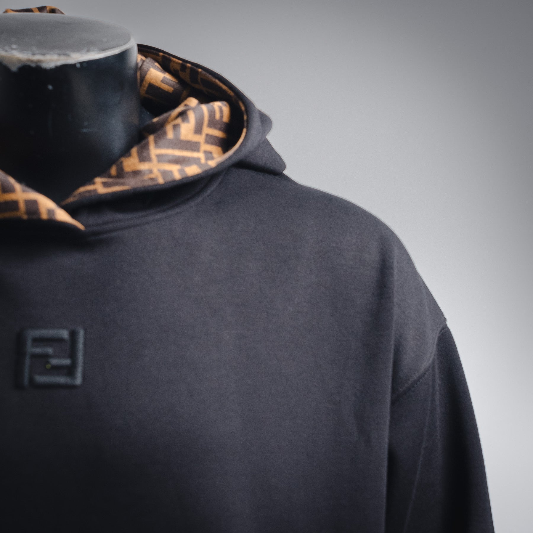 Fend 25fw embroidered hoodie