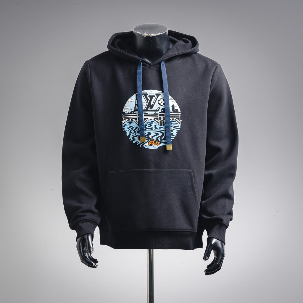 Louis 25fw printed hoodie