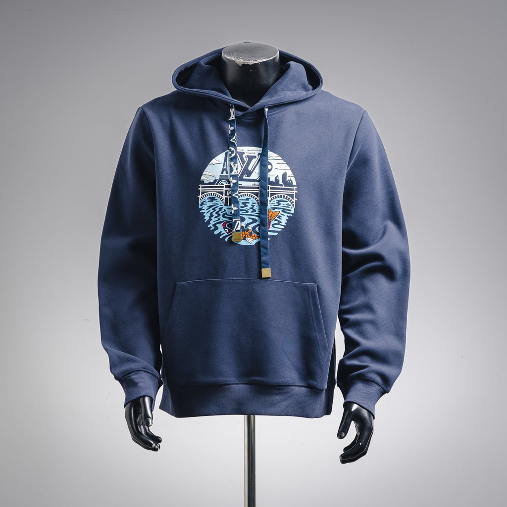 Louis 25fw printed hoodie