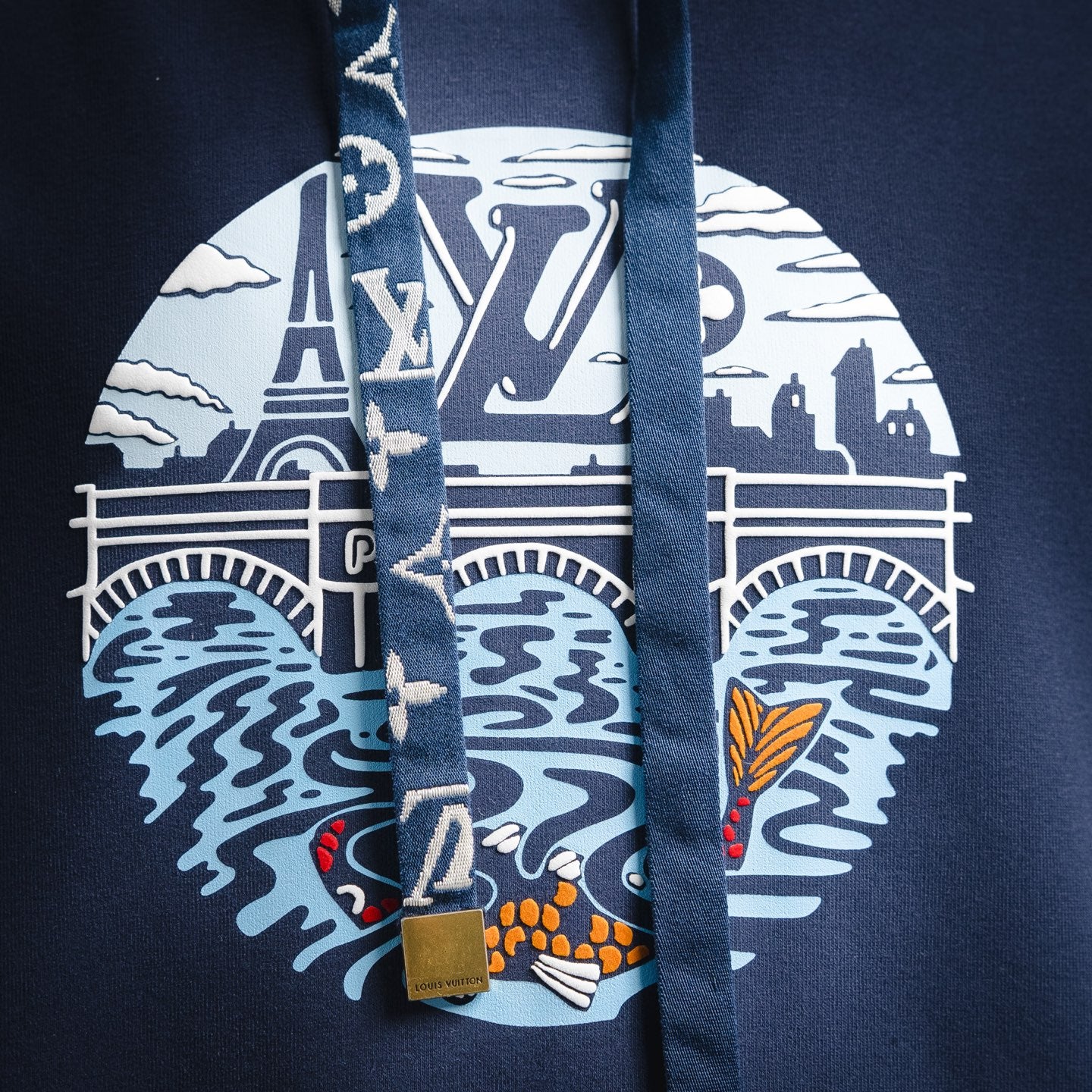 Louis 25fw printed hoodie