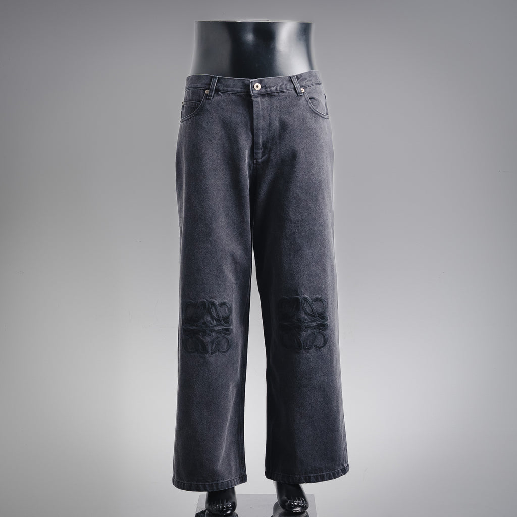 Loe 25fw embroidered jeans