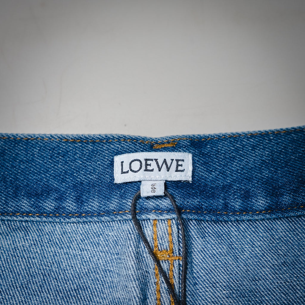Loe 25fw embroidered jeans