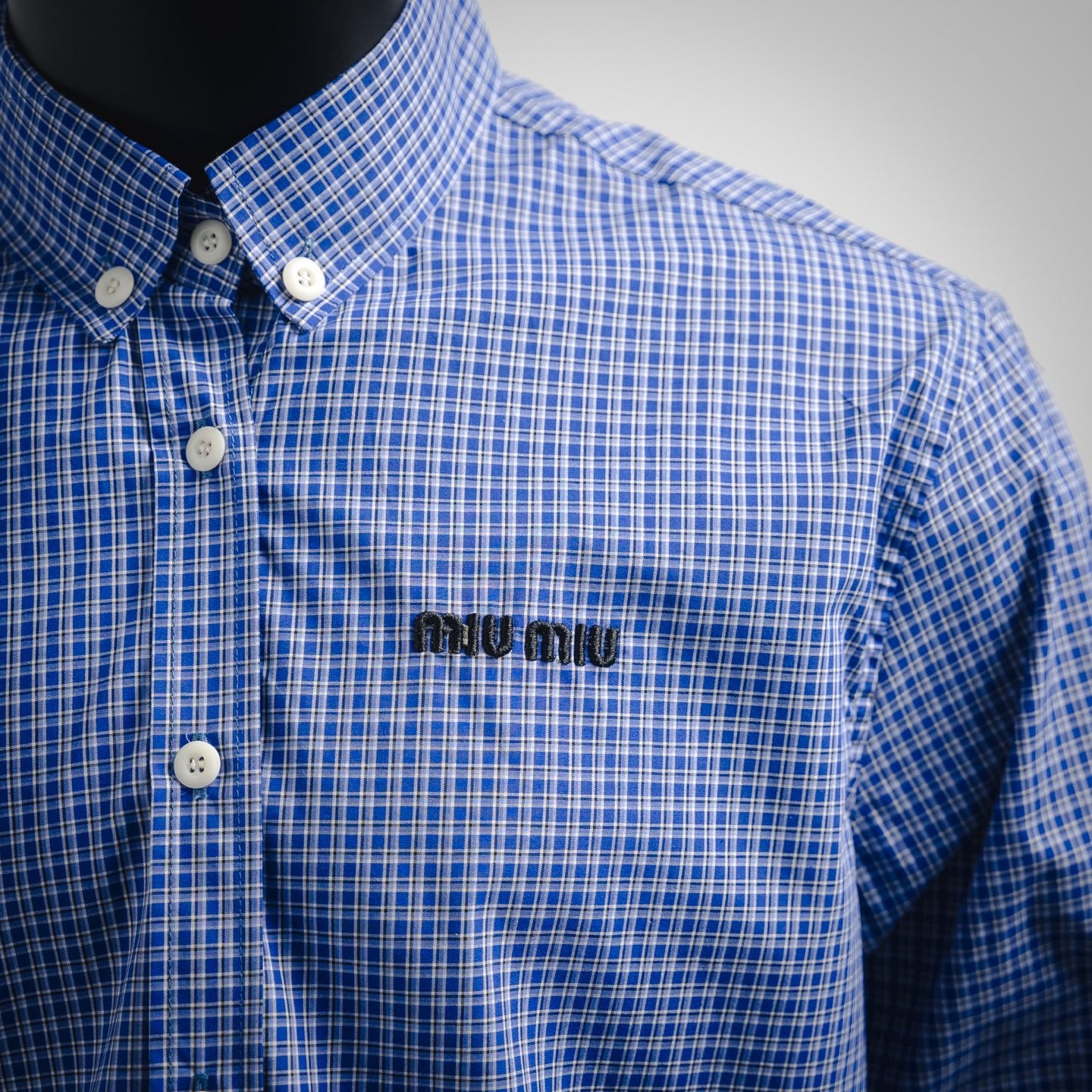 Miu 25fw embroidered shirt