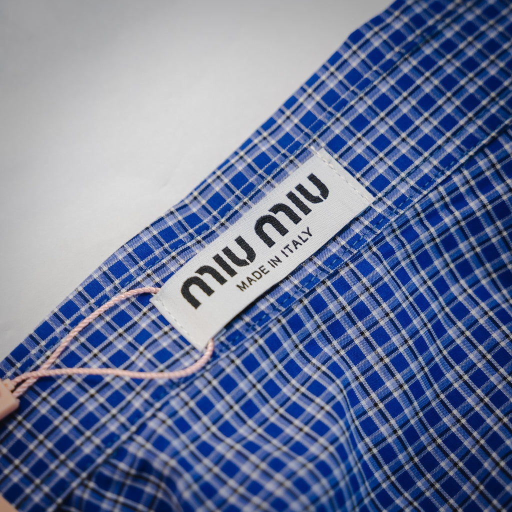 Miu 25fw embroidered shirt