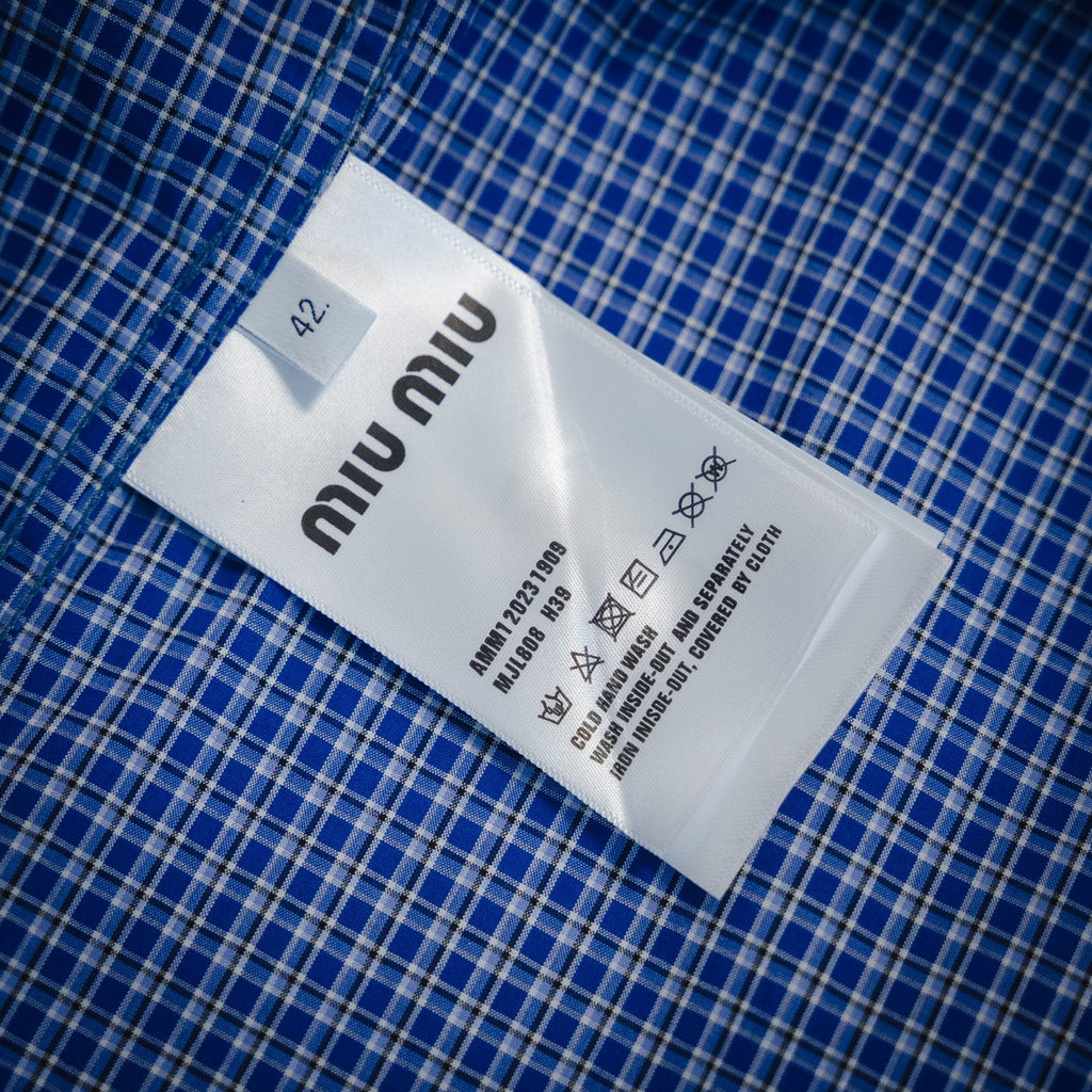 Miu 25fw embroidered shirt