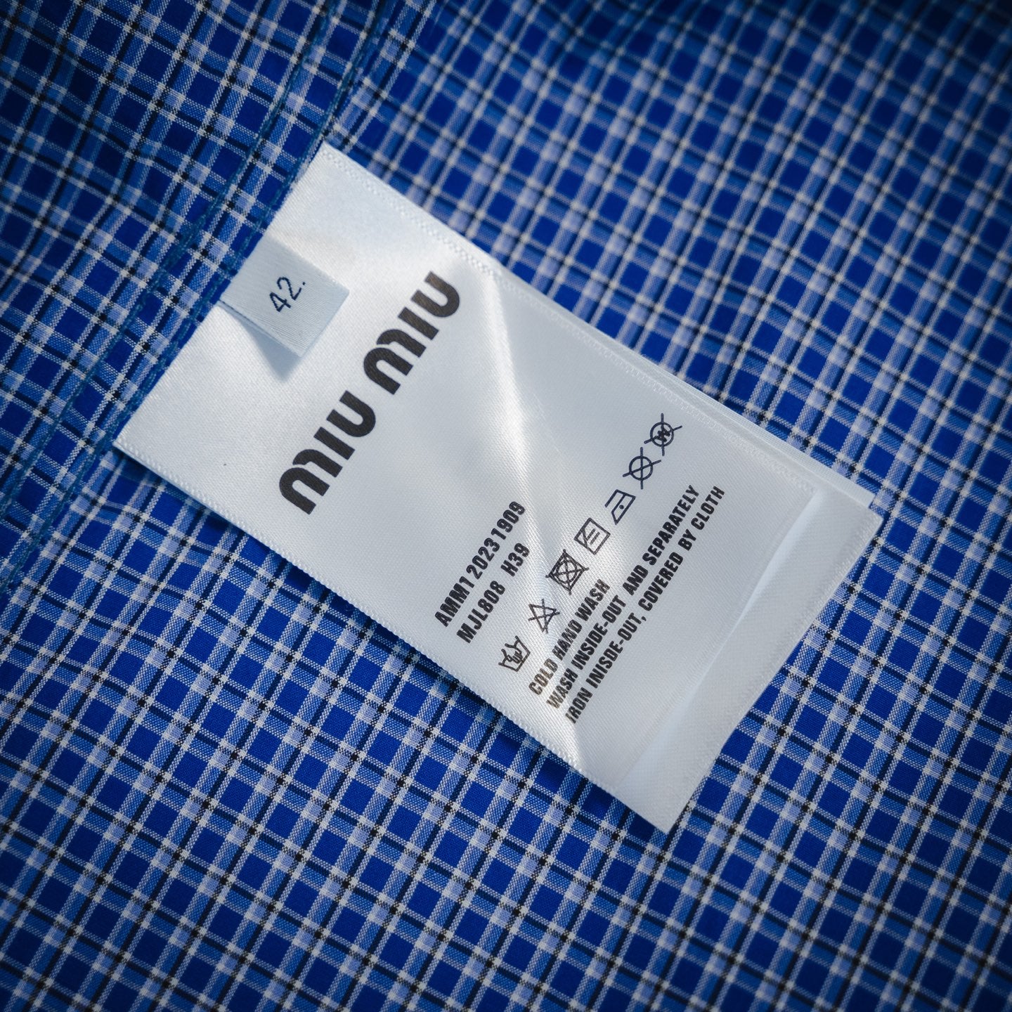 Miu 25fw embroidered shirt