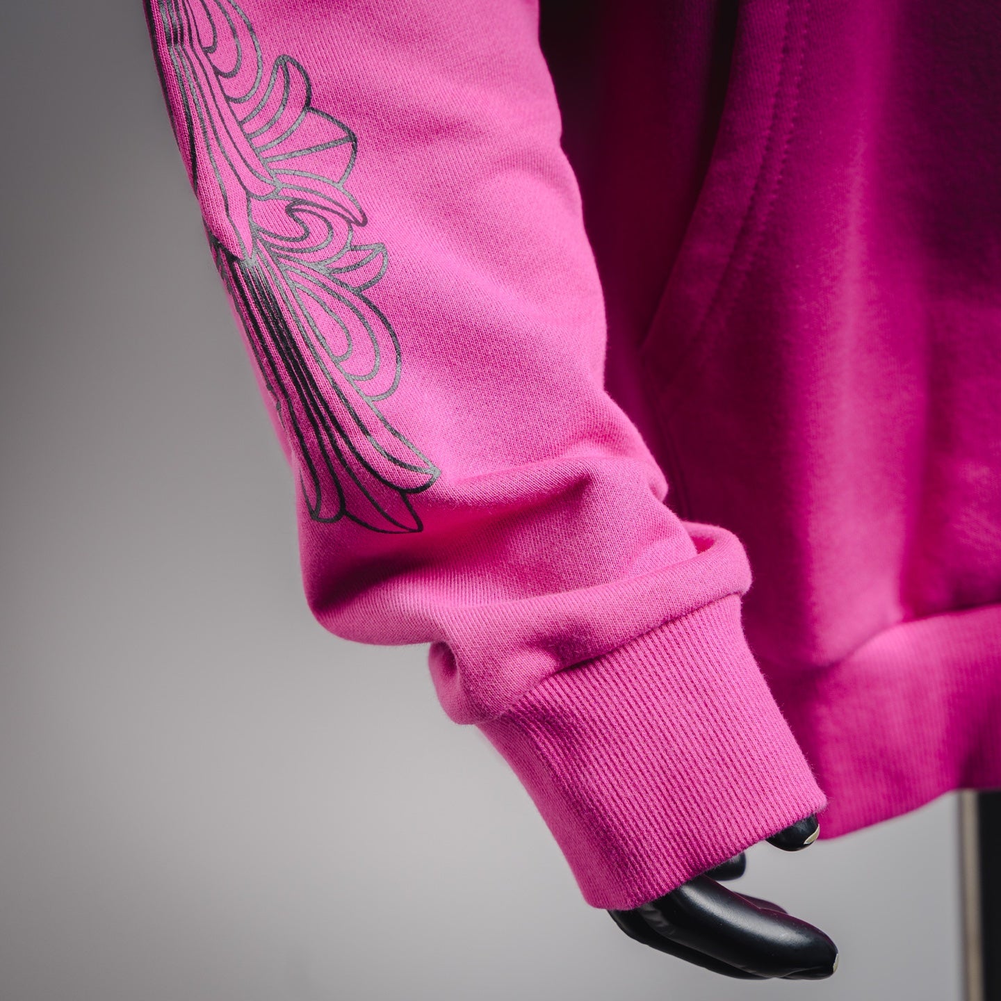 Chrome 25fw embroidered hoodie