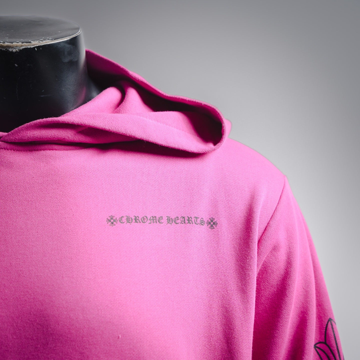 Chrome 25fw embroidered hoodie