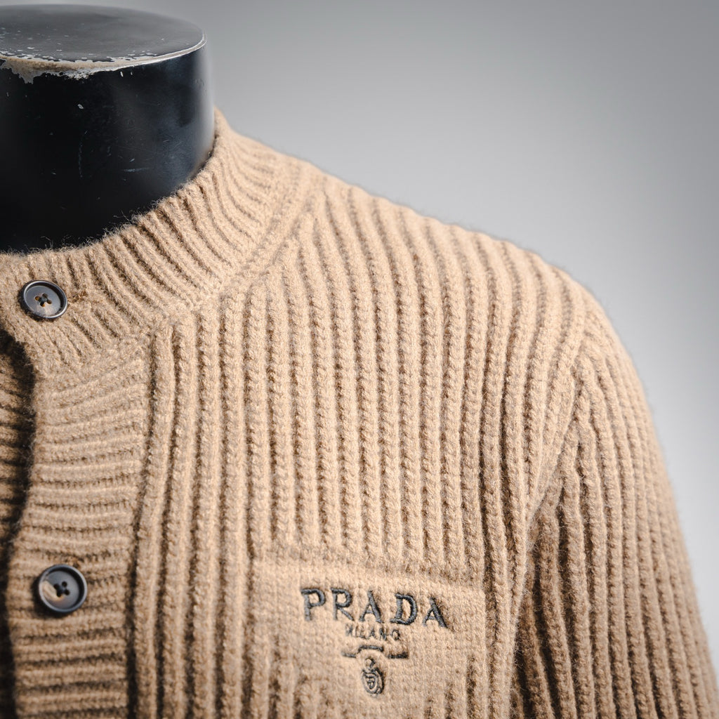 Pra 25fw embroidered cardigan