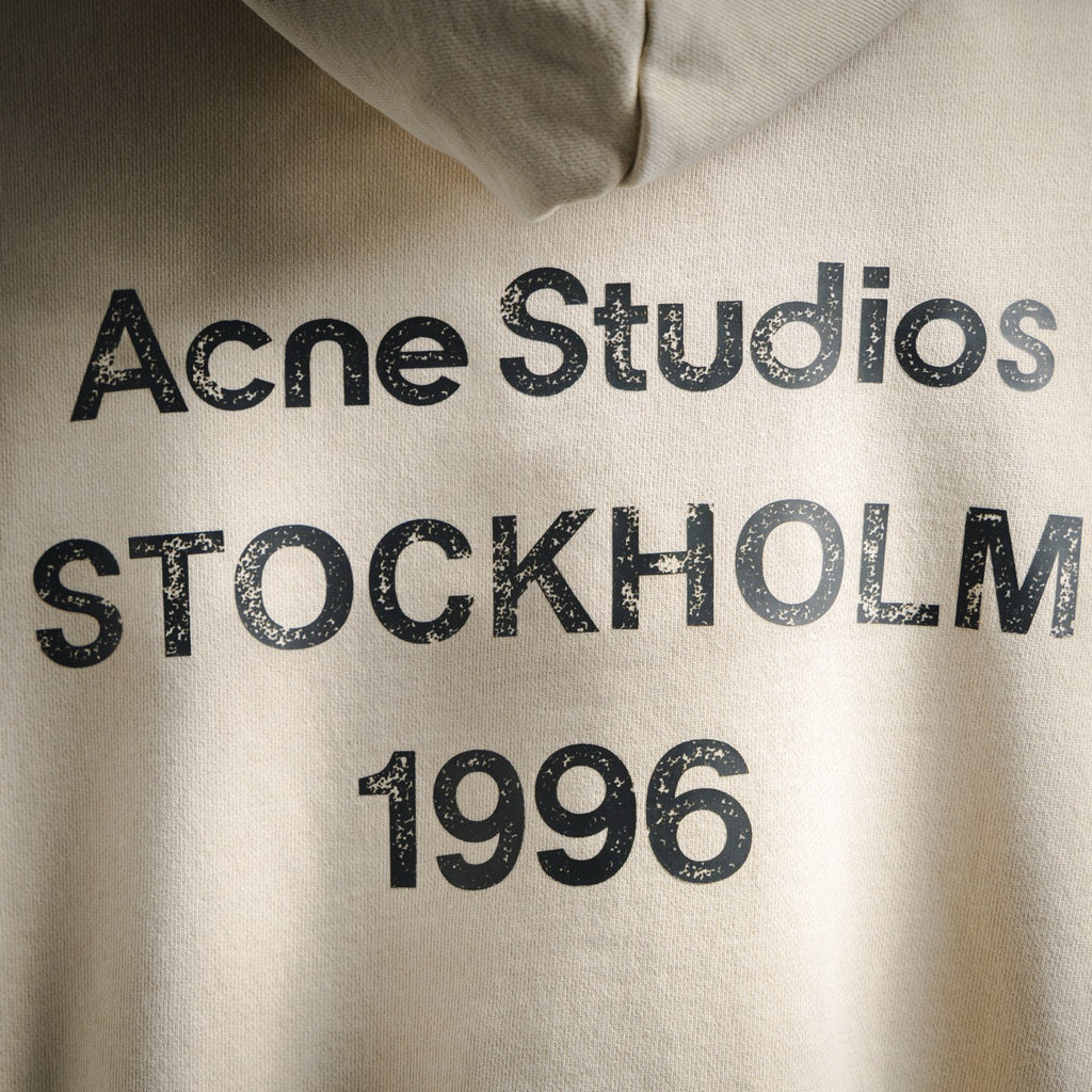 Acne 25fw printed hoodie