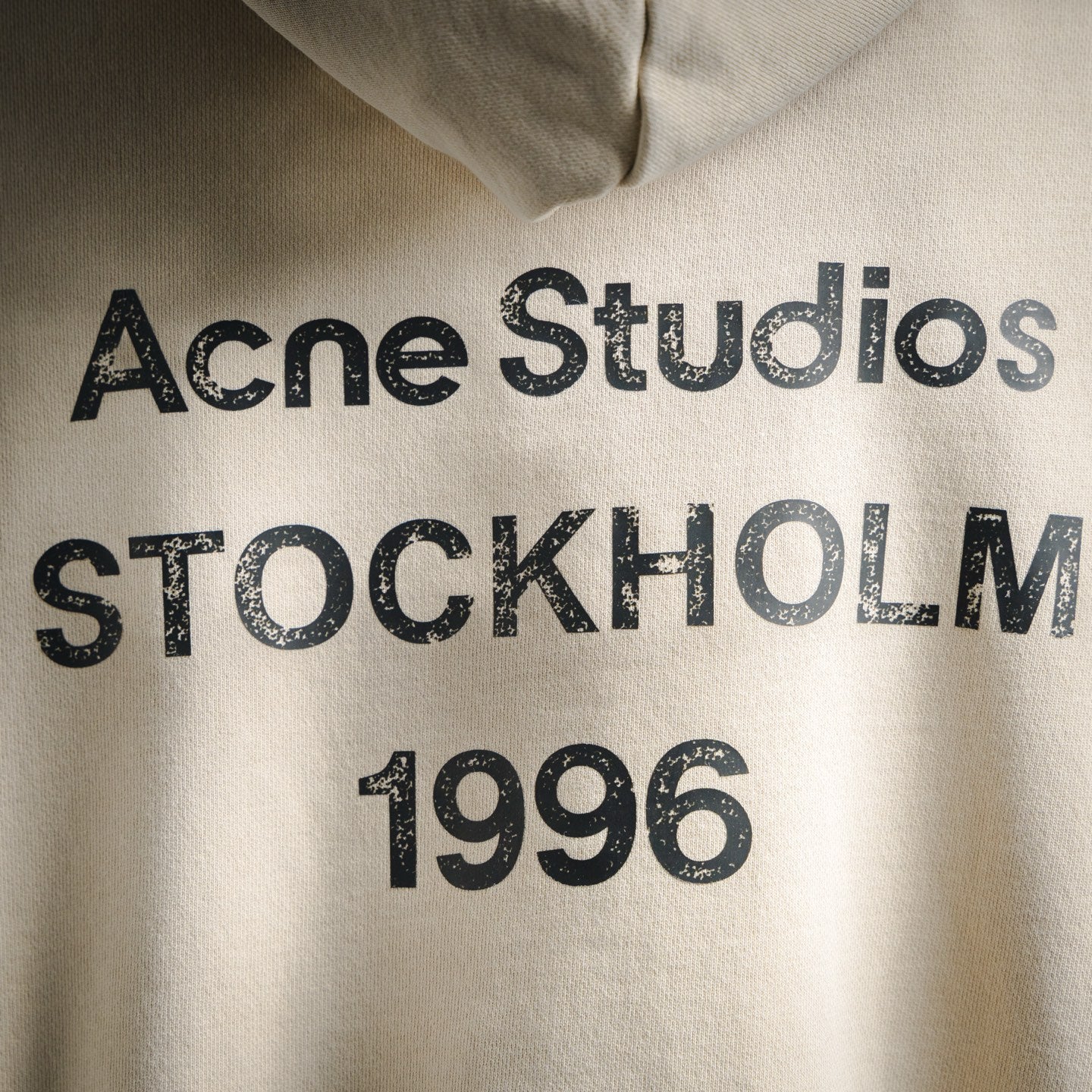 Acne 25fw printed hoodie