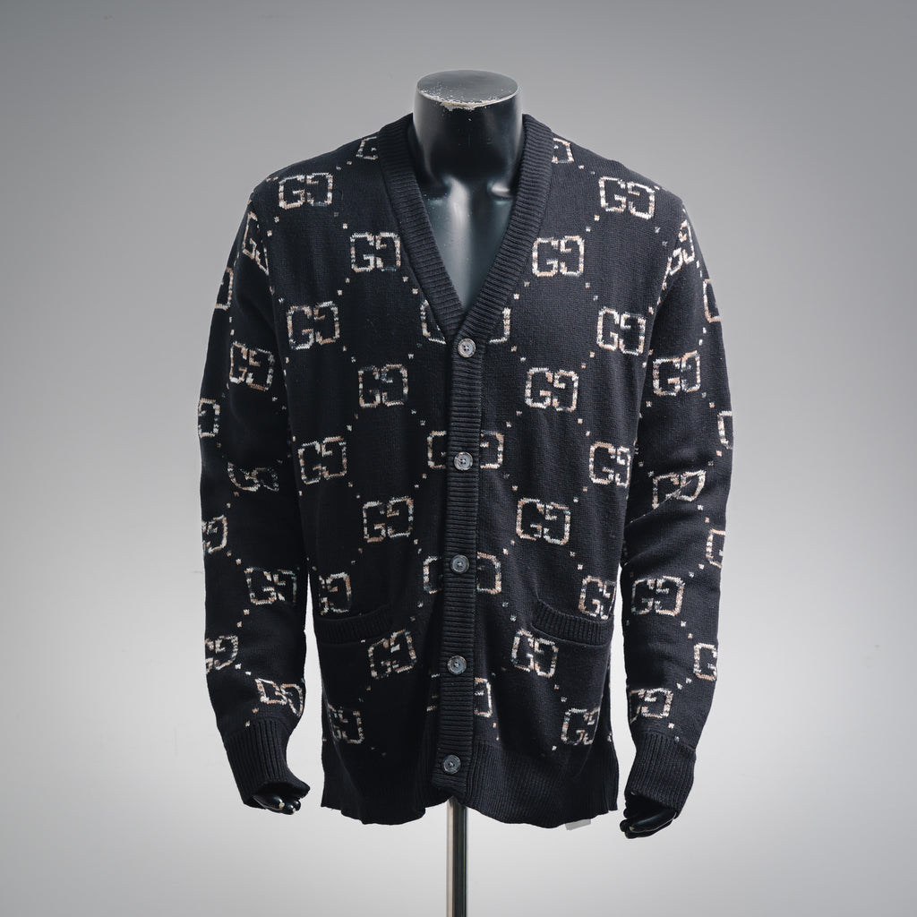 Guc 25fw jacquard cardigan