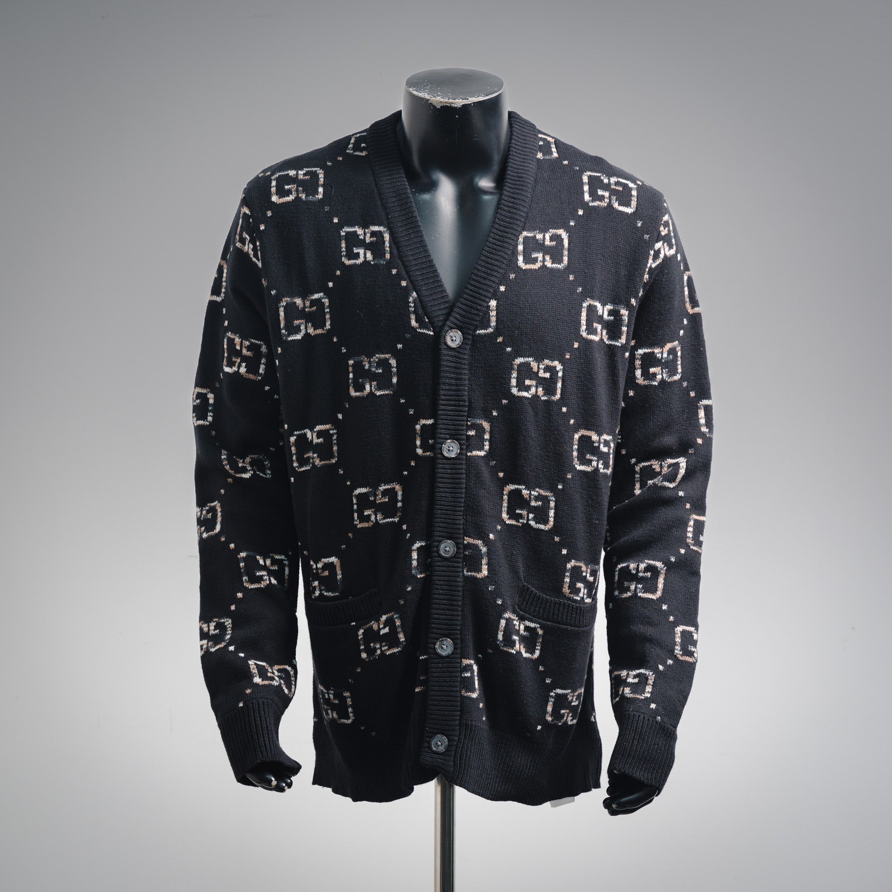 Guc 25fw jacquard cardigan