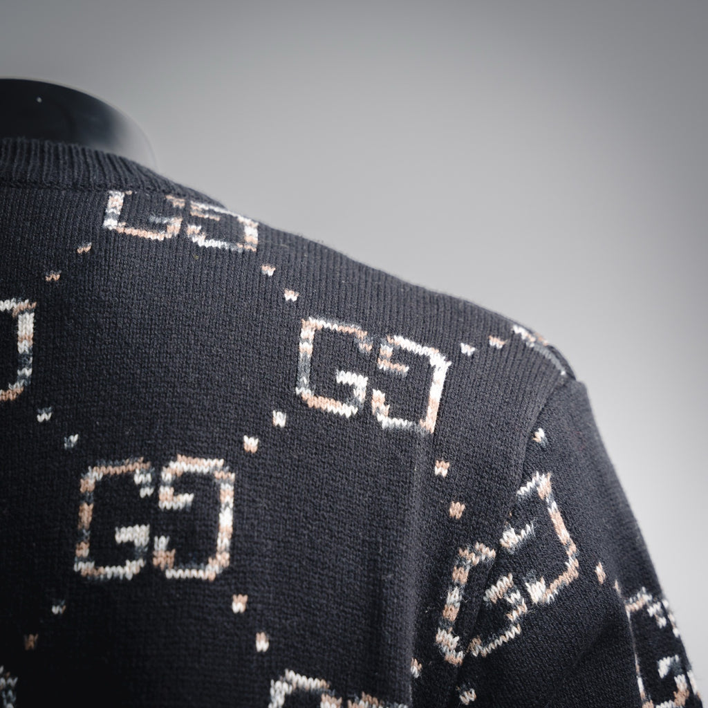 Guc 25fw jacquard cardigan
