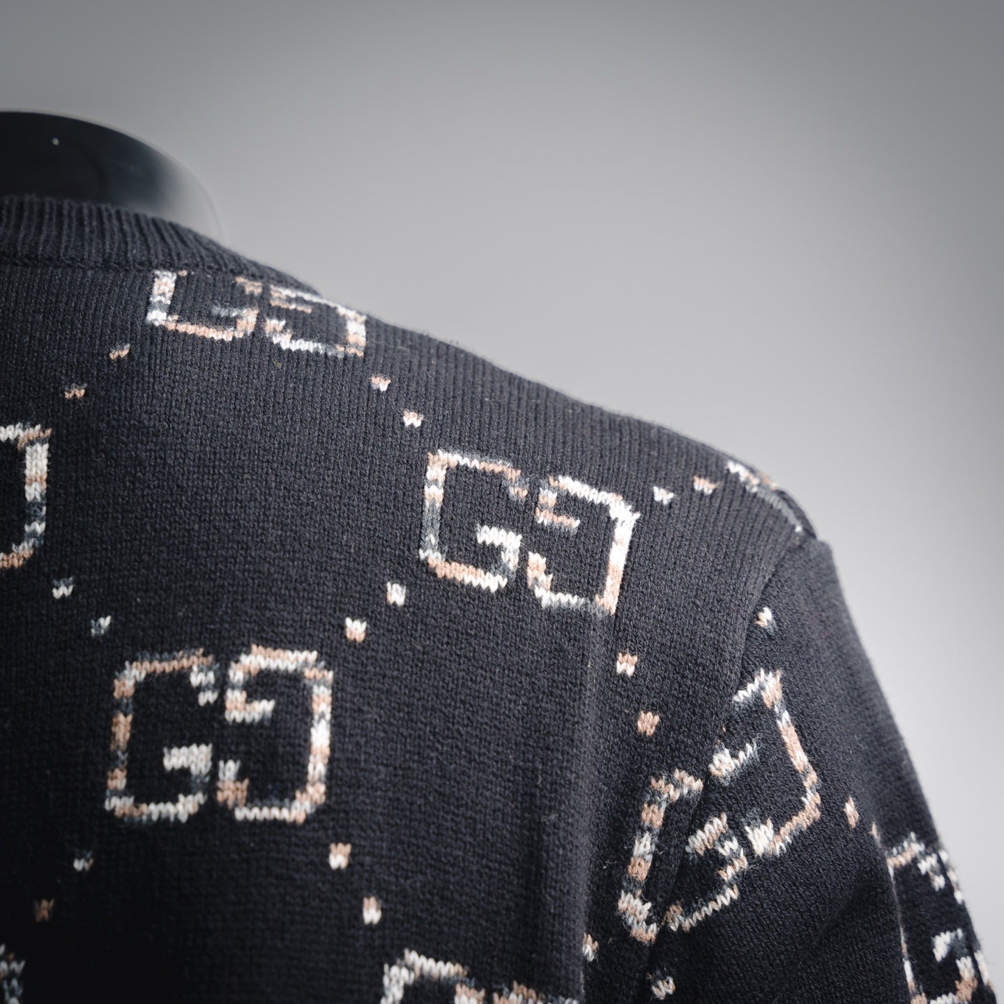 Guc 25fw jacquard cardigan