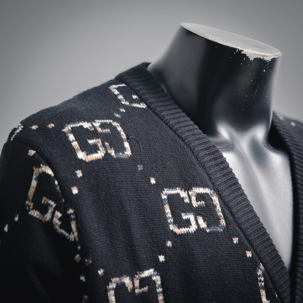 Guc 25fw jacquard cardigan